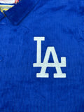 Los Angeles Dodgers Mens Jacket Mitchell & Ness Off the Bus Corduroy Coaches Full-Snap