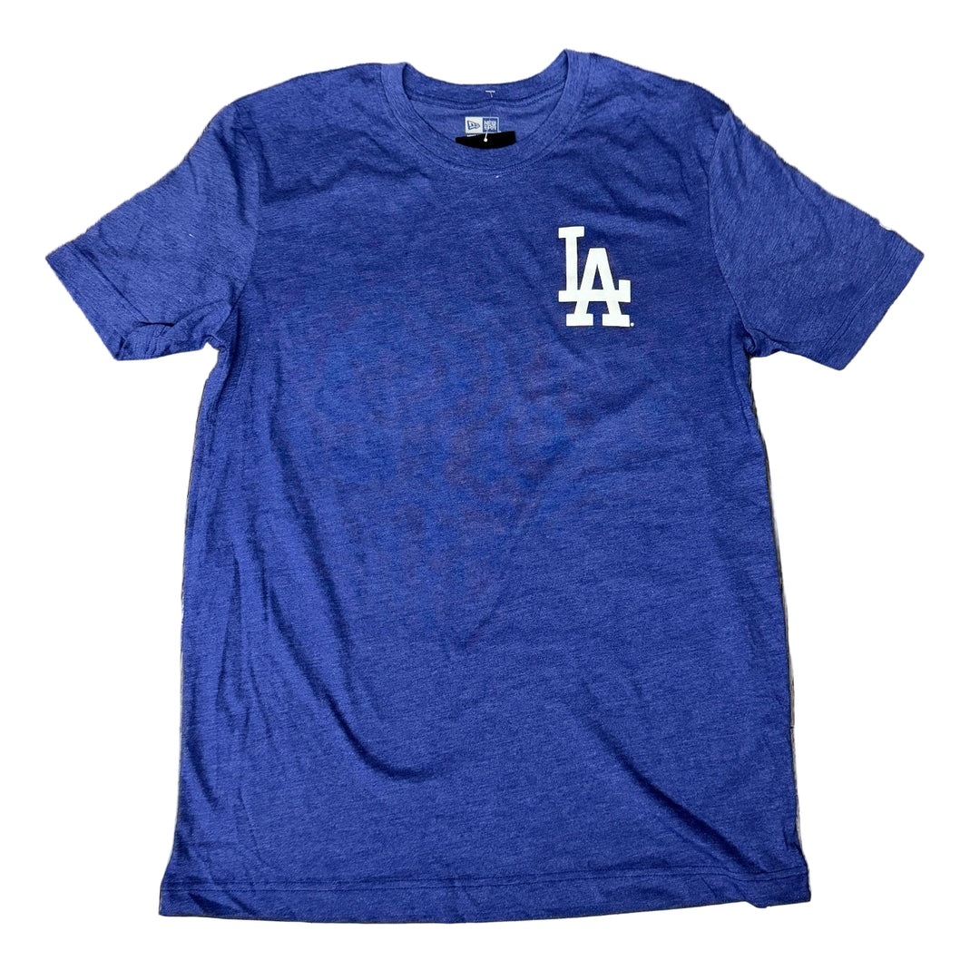 Los Angeles Dodgers Mens T-Shirt New Era 2025 World Series Heritage Tee - Blue - THE 4TH QUARTER