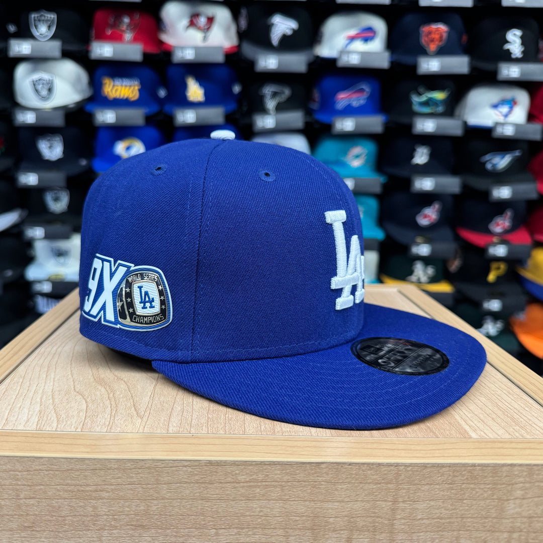 Los Angeles Dodgers New Era 2025 9X Champs TPU Patch 9FIFTY Snapback Hat Cap - THE 4TH QUARTER