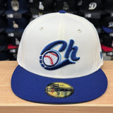 Charros de Jalisco Fitted New Era 59Fifty Chrome Blue Hat Sky UV