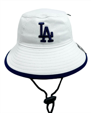 Los Angeles Dodgers Bucket New Era White Game Day Hat