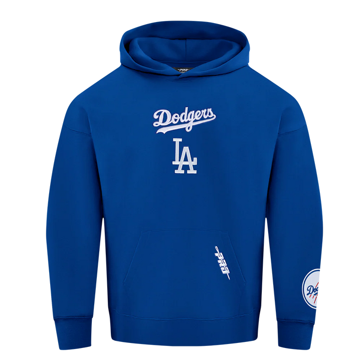 Los Angeles Dodgers Mens Sweatshirt Pro Standard Wingspan Hoodie Blue FNL - THE 4TH QUARTER