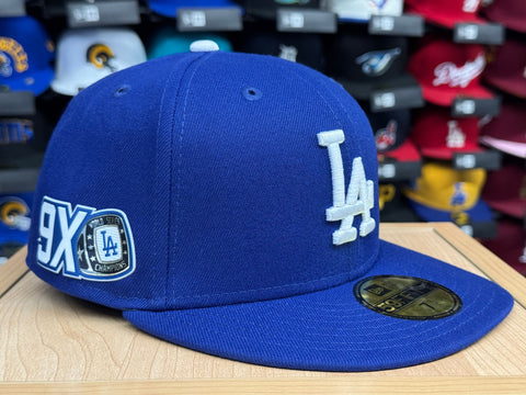 Los Angeles Dodgers New Era 2025 WSC 9X TPU Patch 59FIFTY Fitted Hat Cap