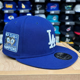 Los Angeles Dodgers New Era 2025 WSC Back 2 Back Rings TPU Patch 9FIFTY Snapback Hat Cap