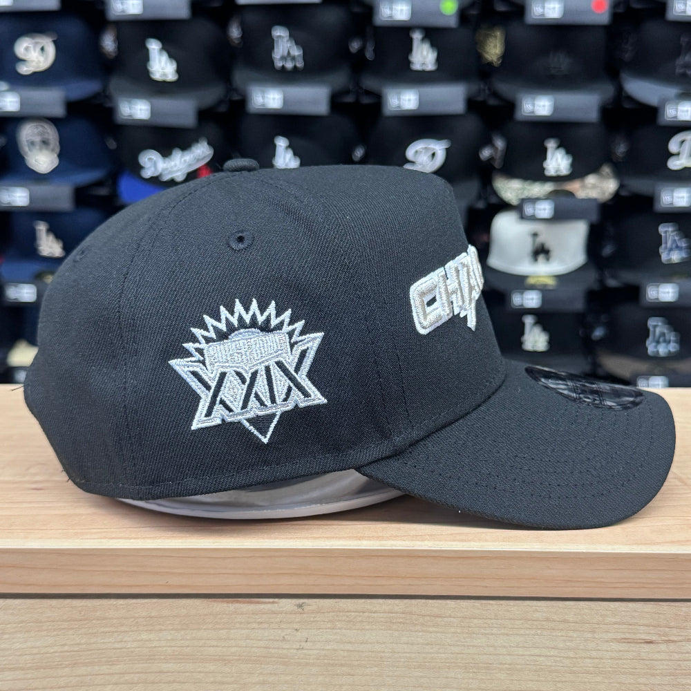 Los Angeles Chargers Snapback 9Forty New Era A-Frame SB XXIX Black Hat Cap - THE 4TH QUARTER