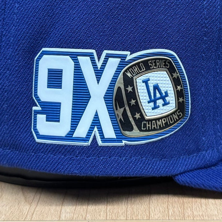 Los Angeles Dodgers New Era 2025 9X Champs TPU Patch 9FIFTY Snapback Hat Cap - THE 4TH QUARTER