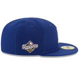 Los Angeles Dodgers New Era 2025 World Series Side Patch 59FIFTY Youth Kids Fitted Hat - Royal Blue