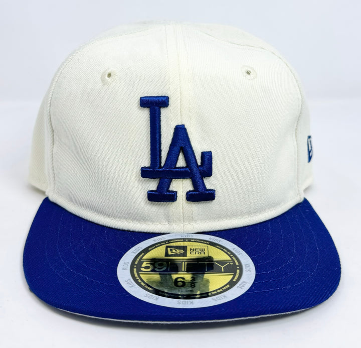 Los Angeles Dodgers Kids Fitted 59Fifty New Era Chrome Blue Cap Hat Grey UV - THE 4TH QUARTER