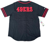 San Francisco 49ers Mens Mitchell & Ness Vintage Logo Button Front Jersey