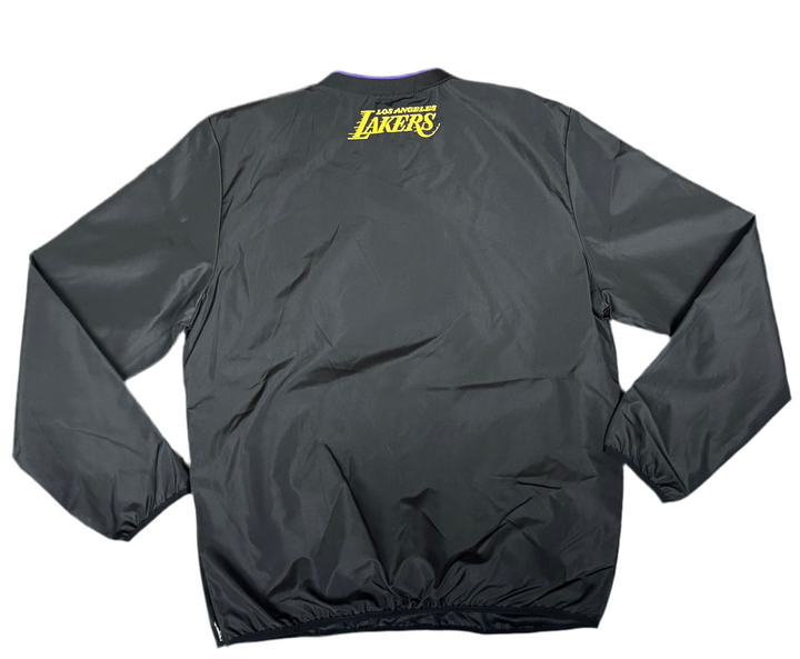 Los Angeles Lakers Mens Crossover V-Neck G-III Jacket Black - THE 4TH QUARTER