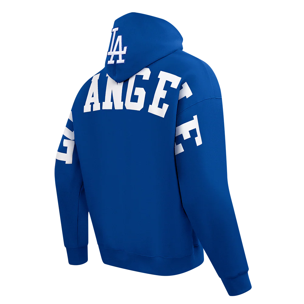 Los Angeles Dodgers Mens Sweatshirt Pro Standard Wingspan Hoodie Blue FNL - THE 4TH QUARTER
