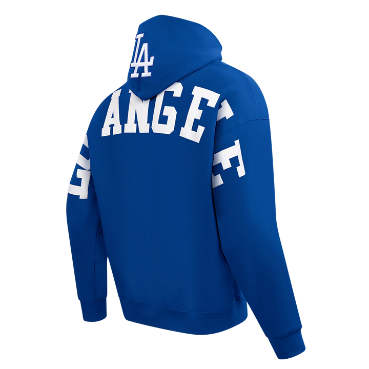 Los Angeles Dodgers Mens Sweatshirt Pro Standard Wingspan Hoodie Blue FNL - THE 4TH QUARTER