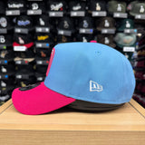 Mexico Snapback 9Forty New Era A-Frame Sky Pink Mexico Flag Patch Hat Cap Grey UV