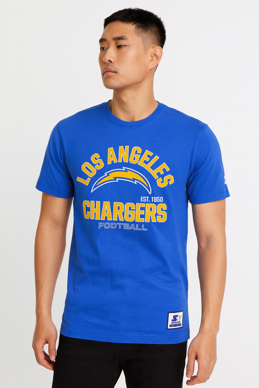 Los Angeles Chargers Mens T-Shirt Starter Defender Tee - THE 4TH QUARTER