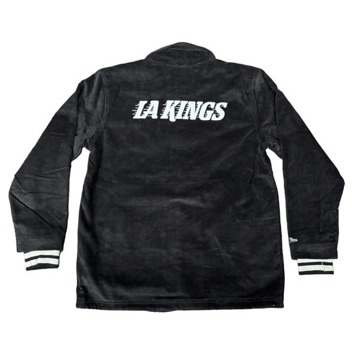 Los Angeles Kings Mens Jacket Mitchell &amp; Ness Off the Bus Corduroy Coaches Full-Snap - THE 4TH QUARTER