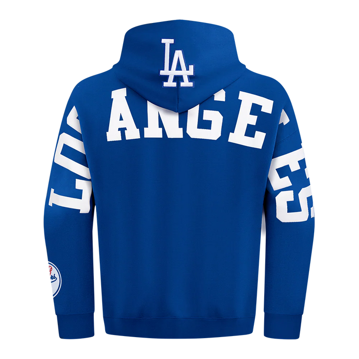 Los Angeles Dodgers Mens Sweatshirt Pro Standard Wingspan Hoodie Blue FNL - THE 4TH QUARTER