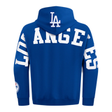 Los Angeles Dodgers Mens Sweatshirt Pro Standard Wingspan Hoodie Blue FNL