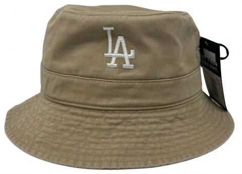 Los Angeles Dodgers 47 Brand Team Bucket Hat Camel