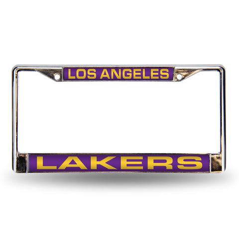 Los Angeles Lakers Chrome Laser License Plate Frame