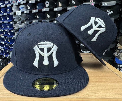 Sultanes de Monterrey New Era 59Fifty Home Logo Navy Fitted Hat Cap Black UV