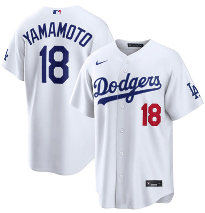Yoshinobu Yamamoto Los Angeles Dodgers Home Stadium Jersey - White - THE 4TH QUARTER