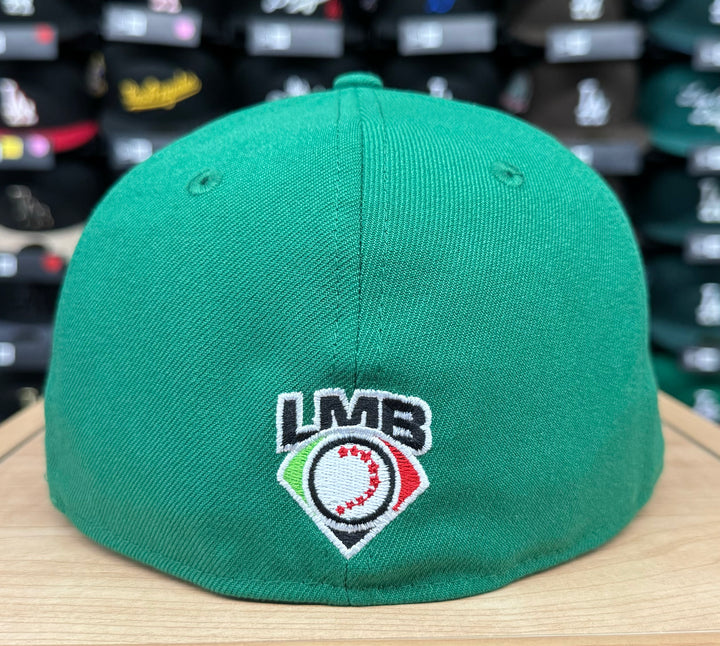 Olmecas de Tabasco New Era 59Fifty Fitted Green Hat Cap Black UV - THE 4TH QUARTER