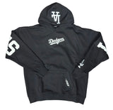 Los Angeles Dodgers Mens Sweatshirt Pro Standard Wingspan Black White Hoodie
