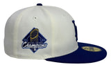 Los Angeles Dodgers Fitted New Era 59Fifty 2024 WSC Diamond Chrome Blue Cap Hat Grey UV
