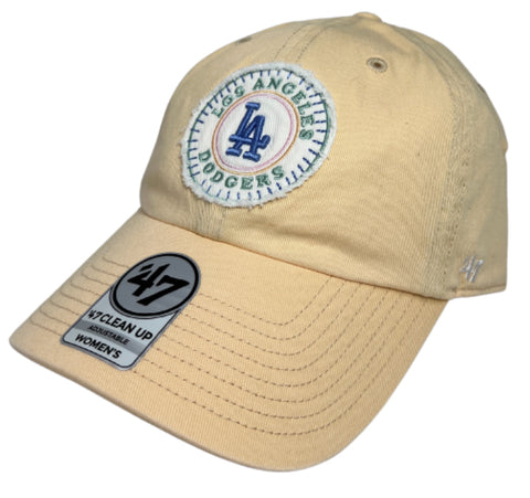 Los Angeles Dodgers Strapback '47 Brand Clean Up Womens Joyful Apricot Cap Hat