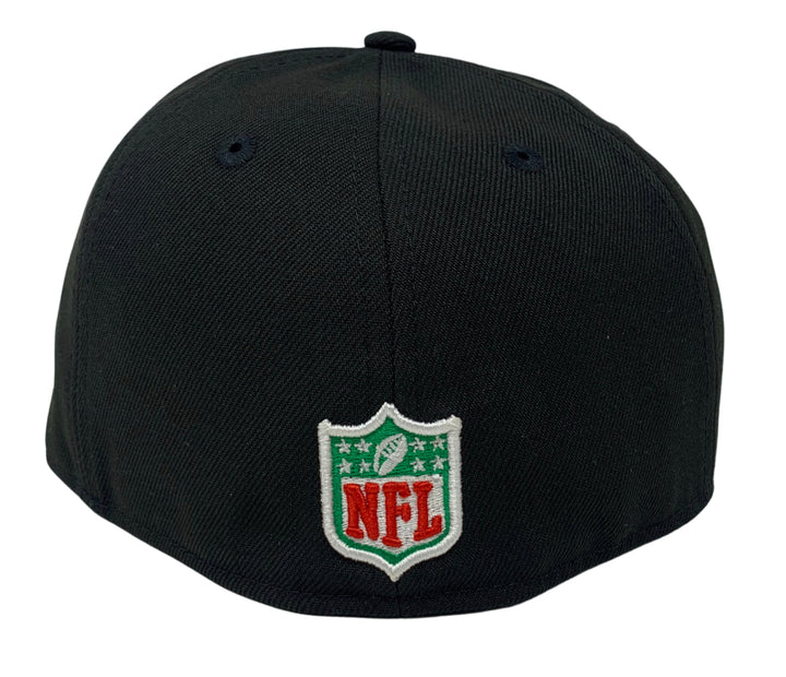 Raiders New Era Fitted 59Fifty Mexico Script Black Hat Cap Green UV - THE 4TH QUARTER