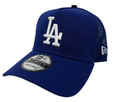 Los Angeles Dodgers Snapback 9Fifty New Era A-Frame Trucker Cap Hat Blue