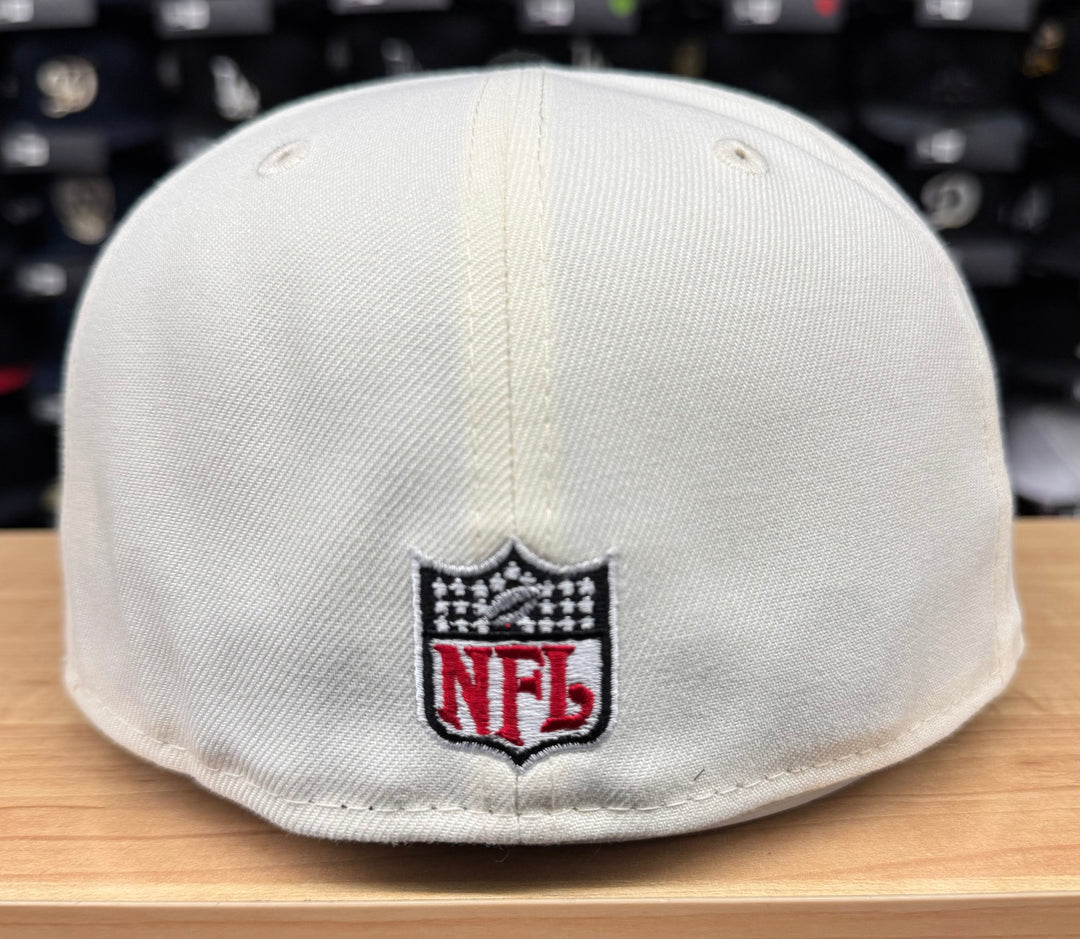 San Francisco 49ers Fitted New Era 59Fifty 30th Chrome Black Cap Hat Red UV - THE 4TH QUARTER