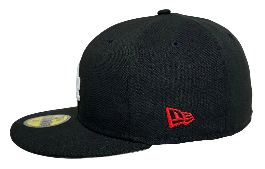 Los Angeles Dodgers Fitted New Era 59Fifty 2024 WSC Diamond Black Cap Hat Grey UV - THE 4TH QUARTER