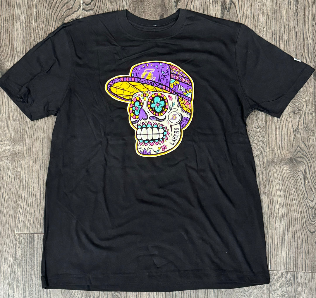 Los Angeles Lakers Mens New Era Sugar Vato T-Shirt - THE 4TH QUARTER