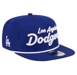 Los Angeles Dodgers Snapback New Era The Golfer Team Text Hat Cap Blue