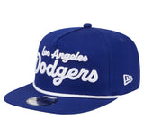 Los Angeles Dodgers Snapback New Era The Golfer Team Text Hat Cap Blue