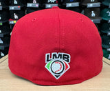 Diablos Rojos Del Mexico New Era 59Fifty Mascot Patch Red Fitted Hat Cap Black UV
