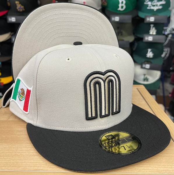 STONE  CAPPELLO BLACK キャップ Mexico Fitted New Era 59FIFTY Stone Black Hat Cap Stone UV