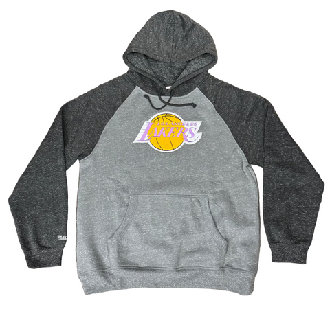 Los Angeles Lakers Mens Sweatshirt Mitchell & Ness Winning Streak Pullover Hoodie Fleece