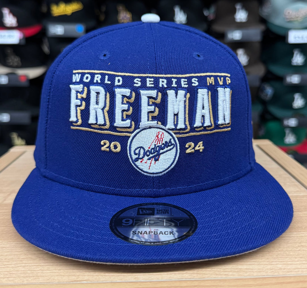 Los Angeles Dodgers Snapback 9Fifty New Era 2024 Freeman World Series MVP Hat Cap - THE 4TH QUARTER