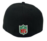 Rams New Era Fitted 59Fifty Mexico Script Black Hat Cap Green UV