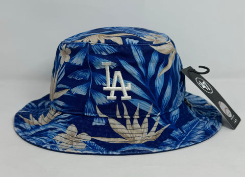 Los Angeles Dodgers 47 Brand Tropicalia Team Bucket Hat Royal Blue