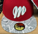 Diablos Rojos Del Mexico New Era 59Fifty Fitted Hat Cap Red News Black UV