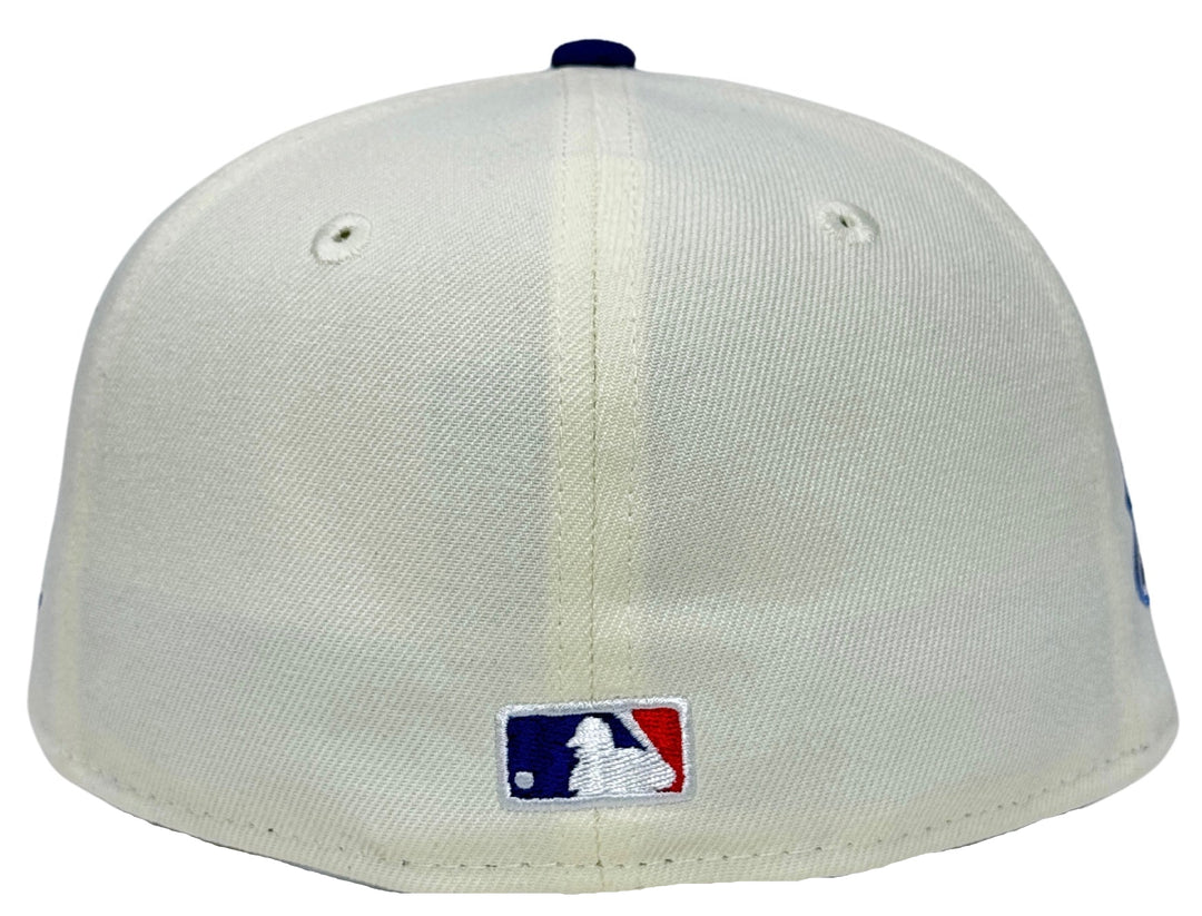 Los Angeles Dodgers Fitted New Era 59Fifty 2024 WSC Diamond Chrome Blue Cap Hat Grey UV - THE 4TH QUARTER