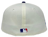 Los Angeles Dodgers Fitted New Era 59Fifty 2024 WSC Diamond Chrome Blue Cap Hat Grey UV