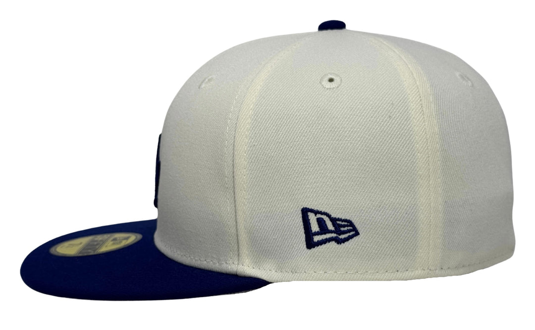 Los Angeles Dodgers Fitted New Era 59Fifty 2024 WSC Diamond Chrome Blue Cap Hat Grey UV - THE 4TH QUARTER