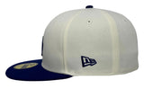 Los Angeles Dodgers Fitted New Era 59Fifty 2024 WSC Diamond Chrome Blue Cap Hat Grey UV