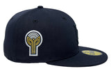 Los Angeles Dodgers Fitted New Era 59Fifty Bicentennial Navy Tonal Cap Hat Grey UV