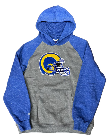 Los Angeles Rams Mens Sweatshirt Mitchell & Ness Winning Streak Pullover Hoodie Fleece