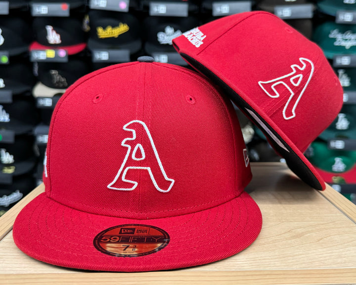 El Aguila de Veracruz New Era 59Fifty Team Patch Fitted Red Hat Cap Black UV - THE 4TH QUARTER